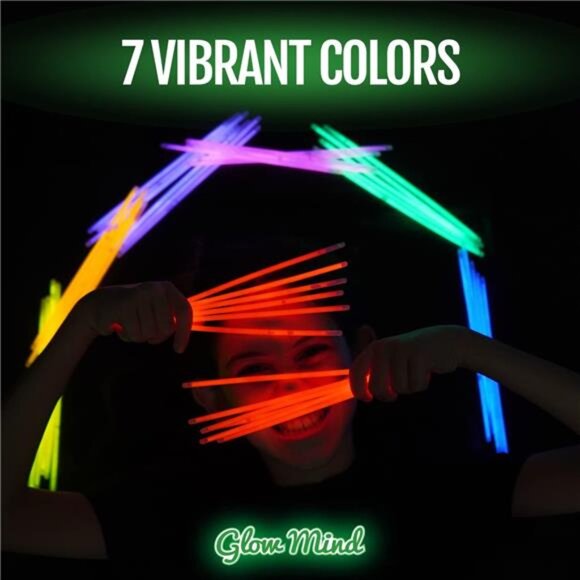 300 Ultra Bright Glow Sticks Bulk - Halloween Glow in the Dark Party Supplies - Picture 7 of 8